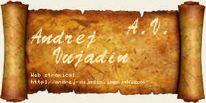Andrej Vujadin vizit kartica